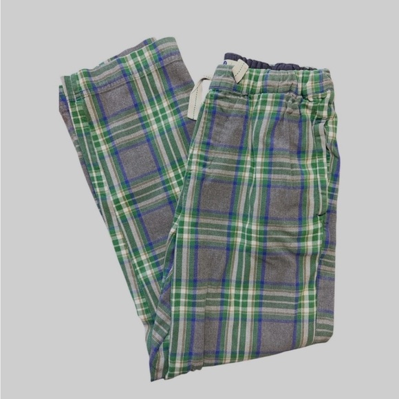 Boden Green and Blue Plaid Men's Pajama Pants Size Small - Picture 3 of 3